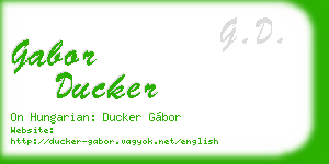 gabor ducker business card